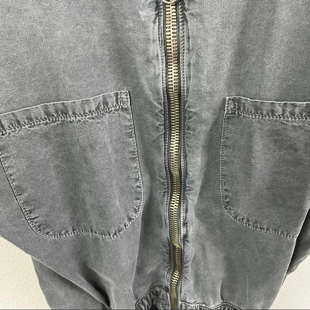 NSF Polly Zip Dress Cotton Pigment Black Denim Casual Women’s Streetwear 0 - Picture 6 of 13